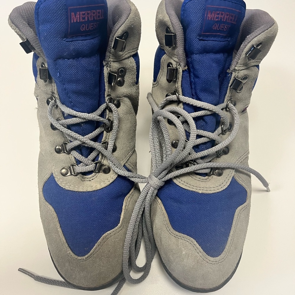 Merrell Blue and Gray Hiking Boots